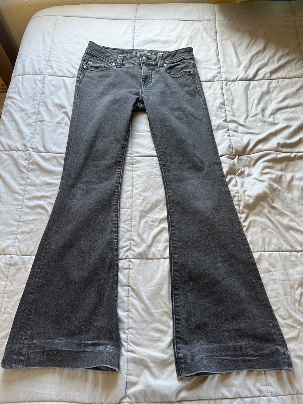 Miss Me Black Flared Jeans - Wide Leg